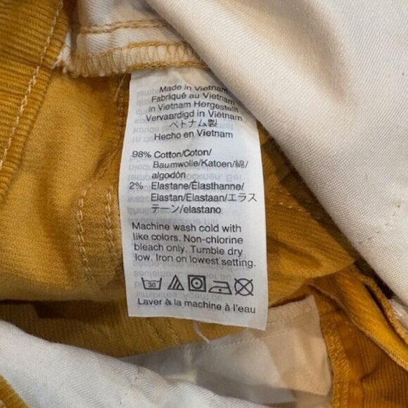 J. Crew Corduroy Full-Length Essential Straight Pants – Size 27 - Picture 5 of 5